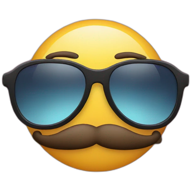 sunglasses mustach emoji