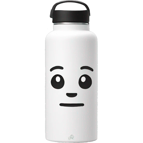 Simple White hydroflask emoji