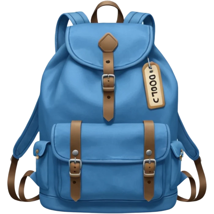 Blue backpack, Lost & Found Object. emoji