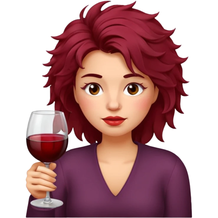 Mujer borracha emoji