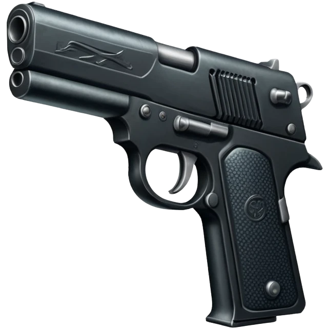 Blacked out draco gun chicago emoji