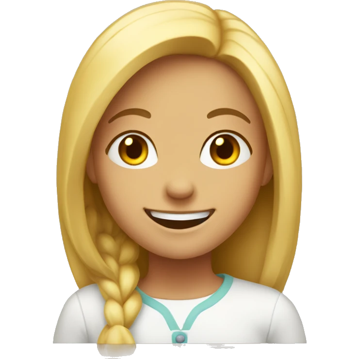 The girl who grins emoji