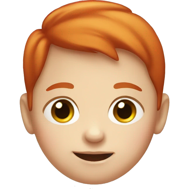 red head kid with down syndrome emoji