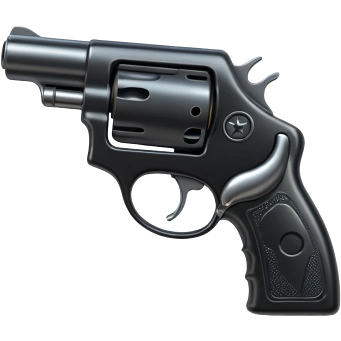 Black heart with a gun emoji