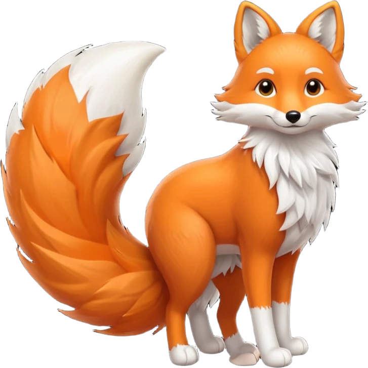big fox tail emoji