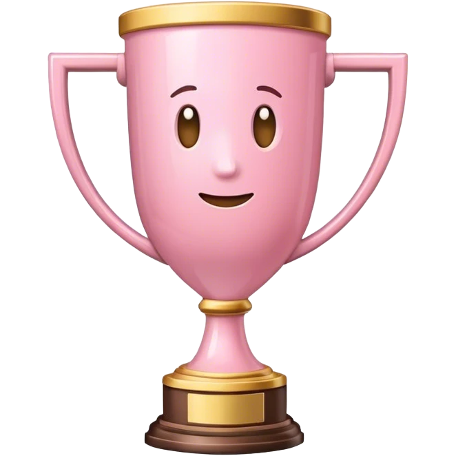 light pink trophy  emoji