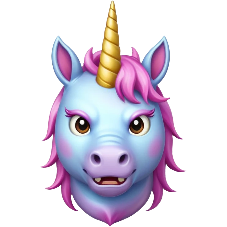 angry unicorn emoji