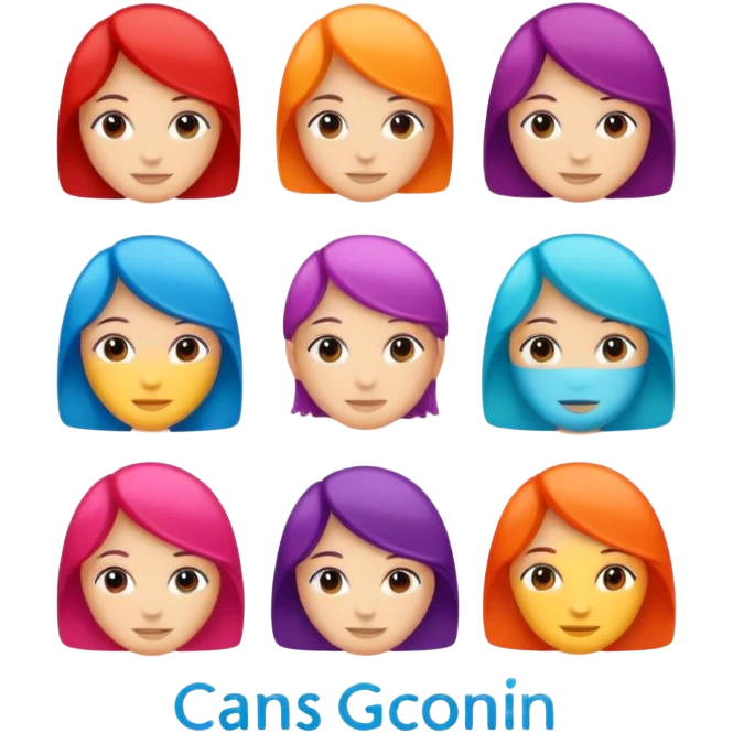 Staff team logo with name no faces emoji