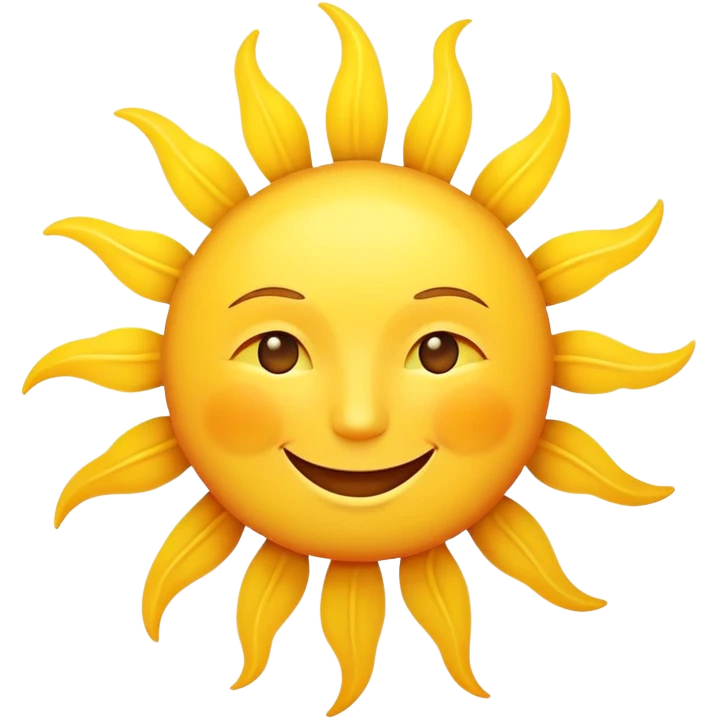 Smiling sun emoji