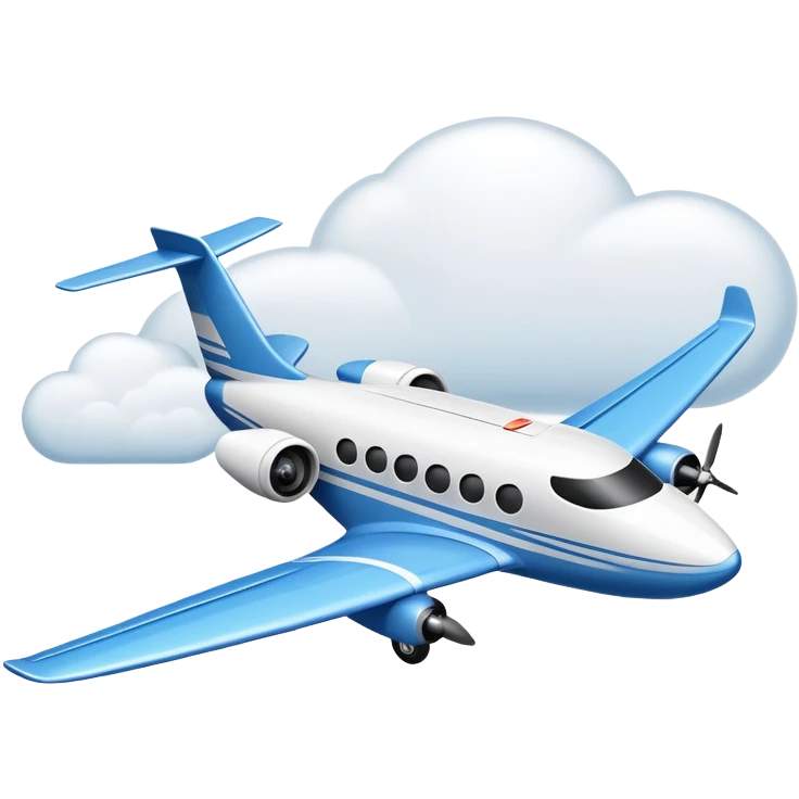 An icon featuring a remote-controlled model airplane soaring through the sky and clouds, with a detailed transmitter in the foreground. The sky is clear with motion lines showing flight. Transparent background emphasizes the precision, creativity, and joy of aeromodelling as a sport. emoji
