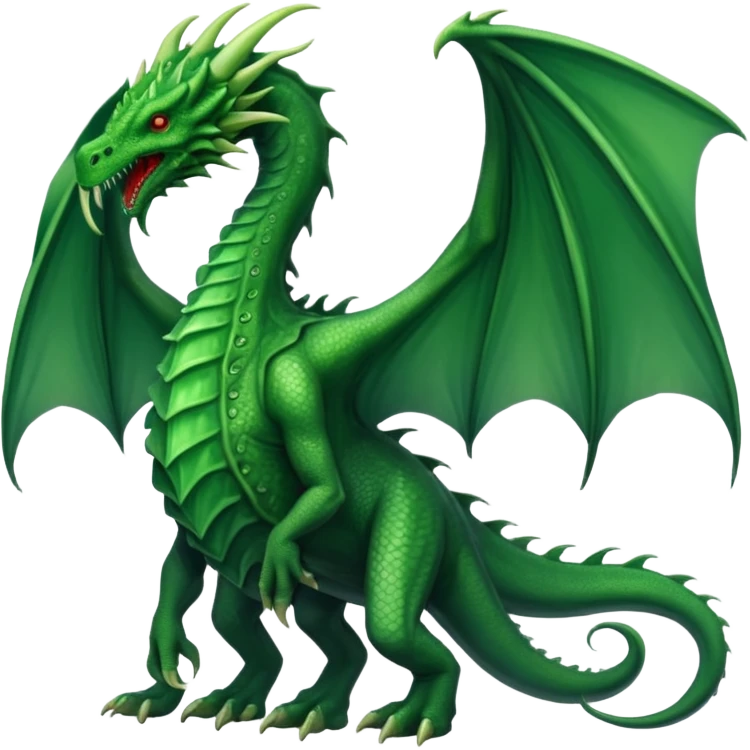 Big long slim thin majestic Cthulhu dragon (full body) emoji