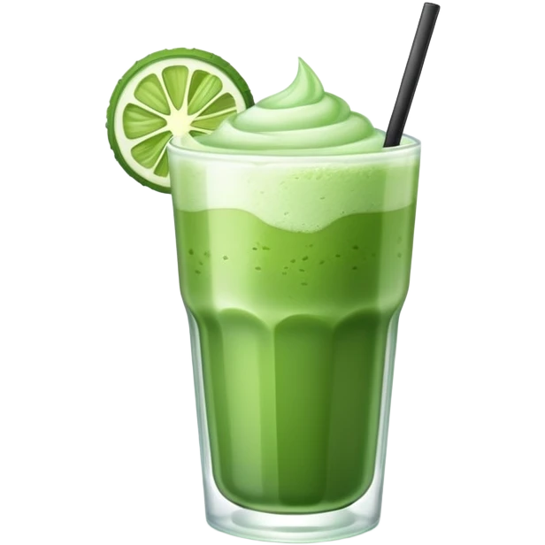 Ice matcha emoji