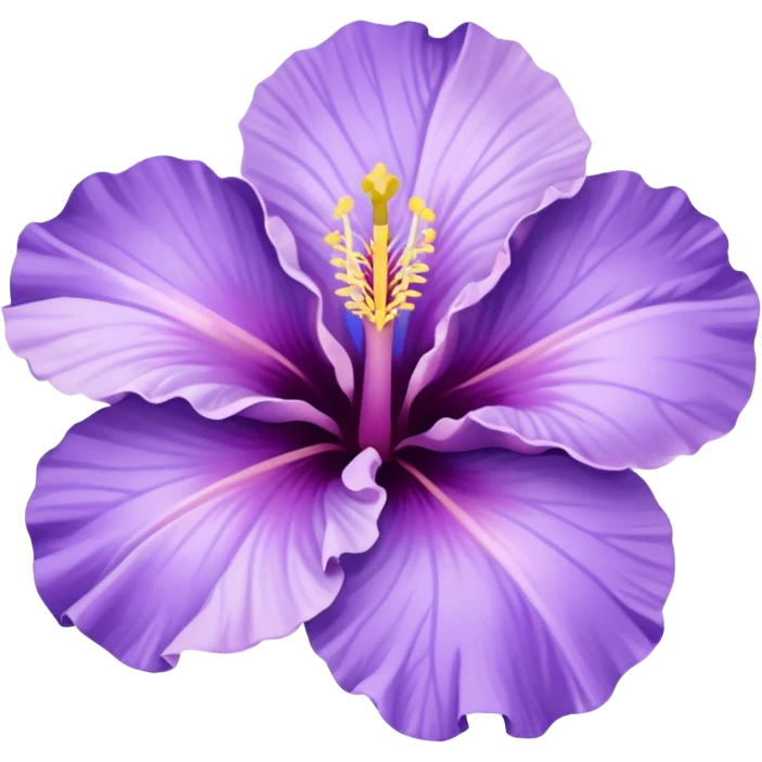 Pastel purple hibiscus flower with shades of lavendar  emoji