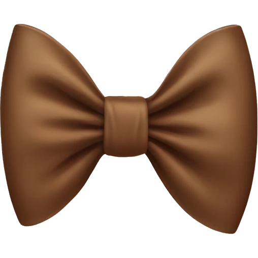 Brown bow emoji