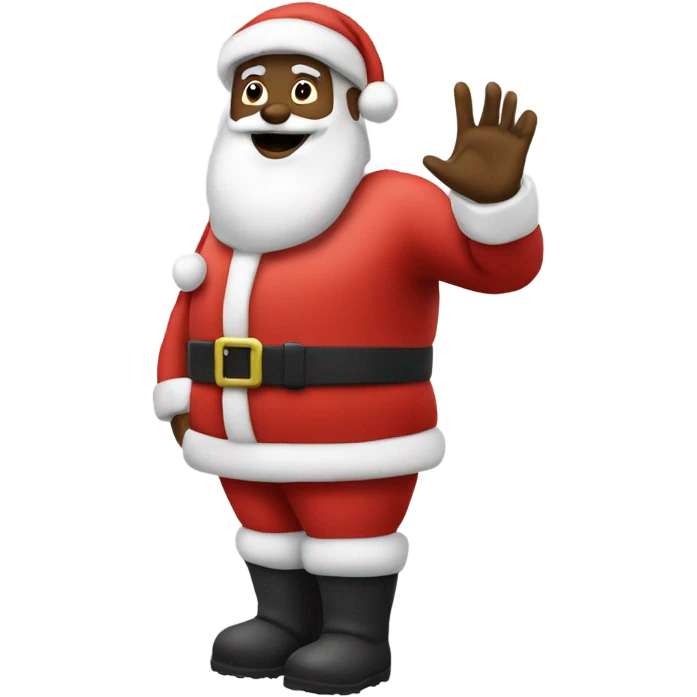 Combine the salute emoji with Santa  emoji