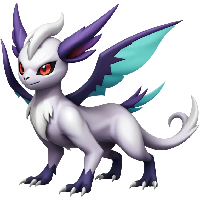 Shiny Absol-Noibat-Noivern-Hybrid (Full body) emoji