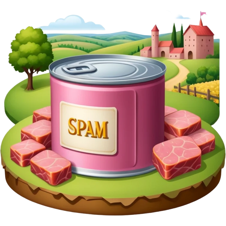renaissance spam meat countryside landscape emoji