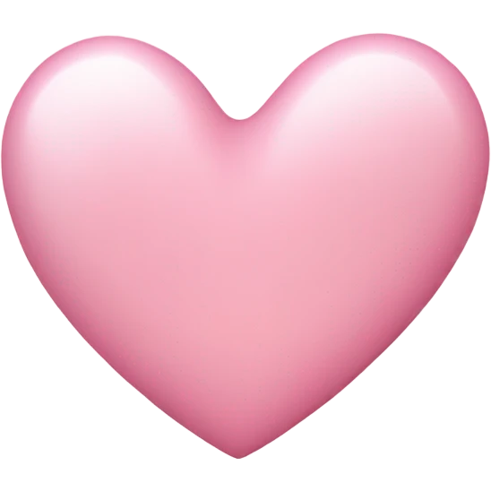 Light pink heart emoji