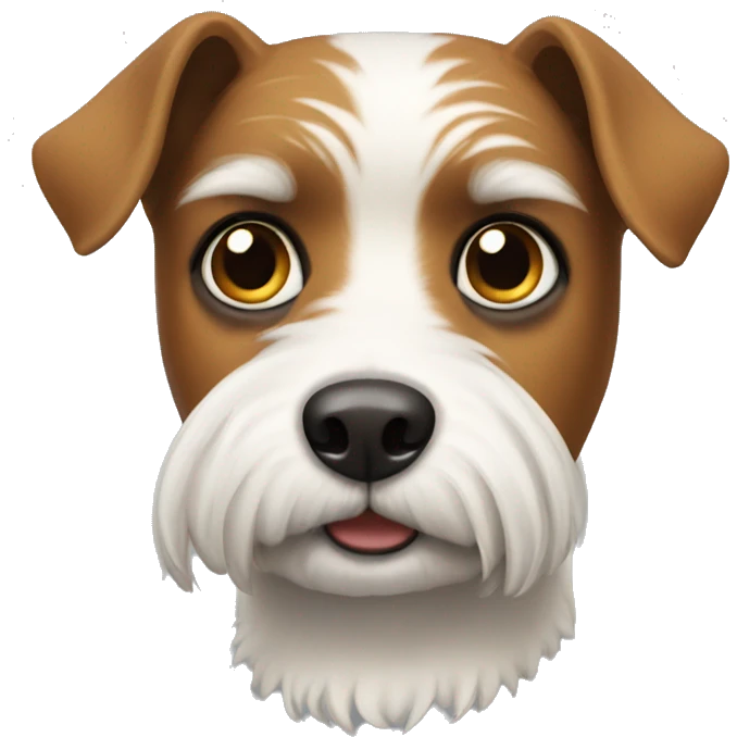 terrier with dark eyebrows emoji