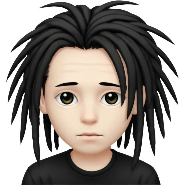 emo boy with dreads emoji