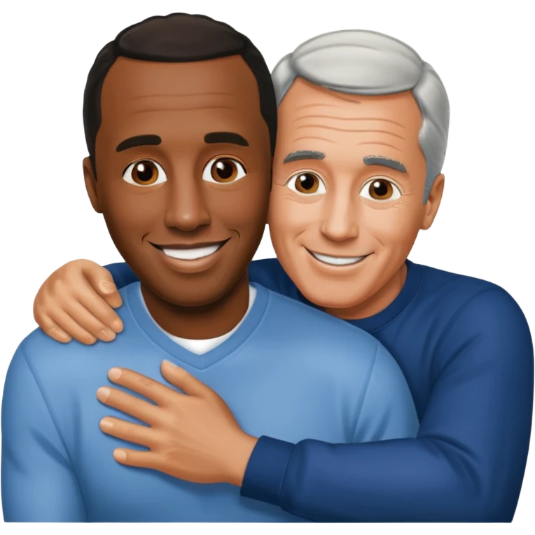 P diddy hugging jeffrey epstein emoji