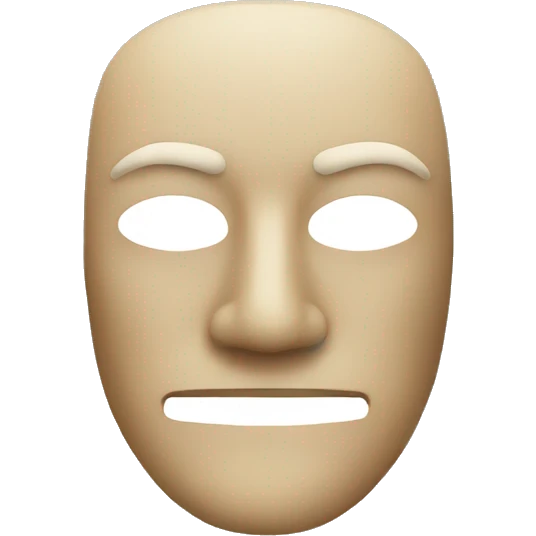mask on face emoji