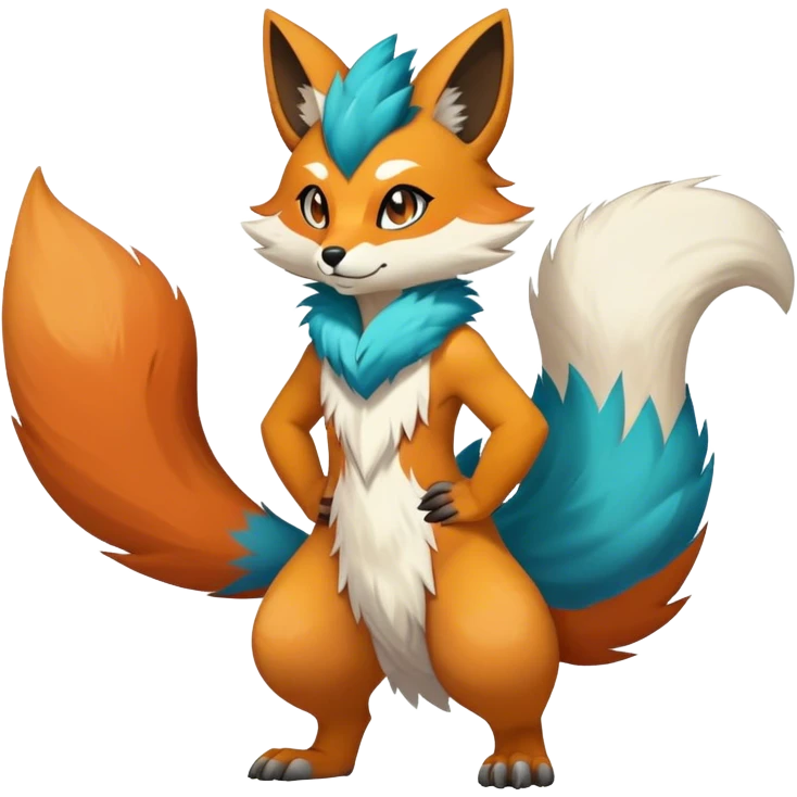 Cool Anthro Sona Fakemon Full Body emoji