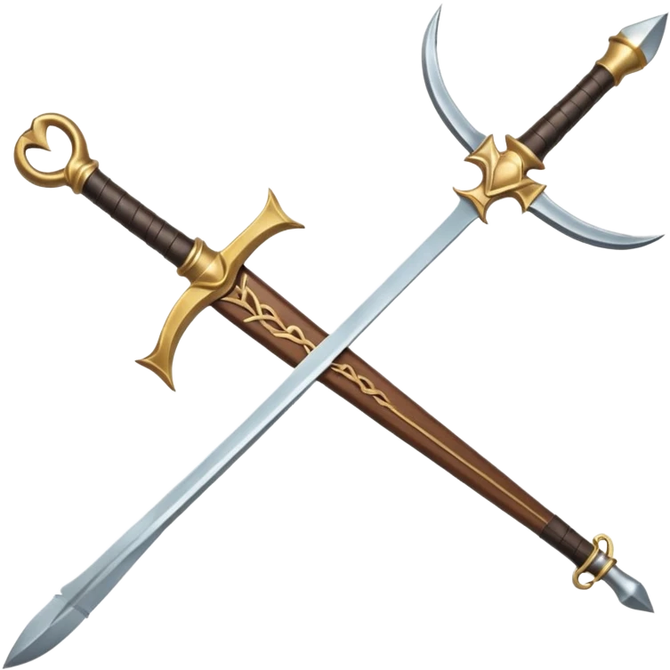 CREA UN ARSENAL DE ARMAS PERO QUE TENGA ESPADAS, CUCHILLOS Y ARCOS Y LANZA emoji