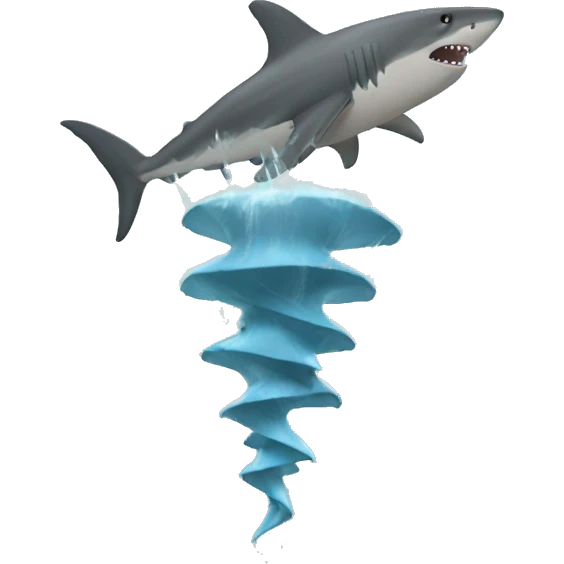 tornado of sharks emoji