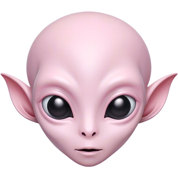 Pale pink alien emoji