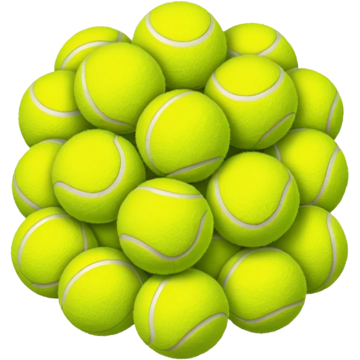 Colored tennis balls emoji