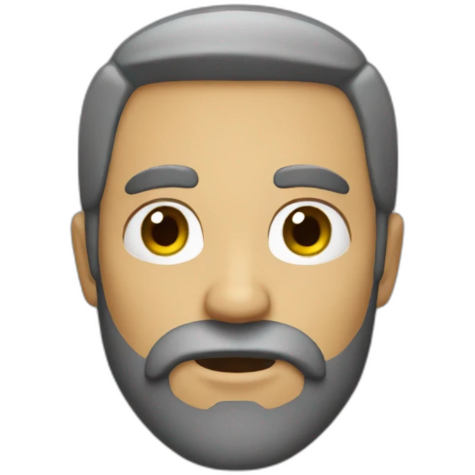 Bad man with beard emoji