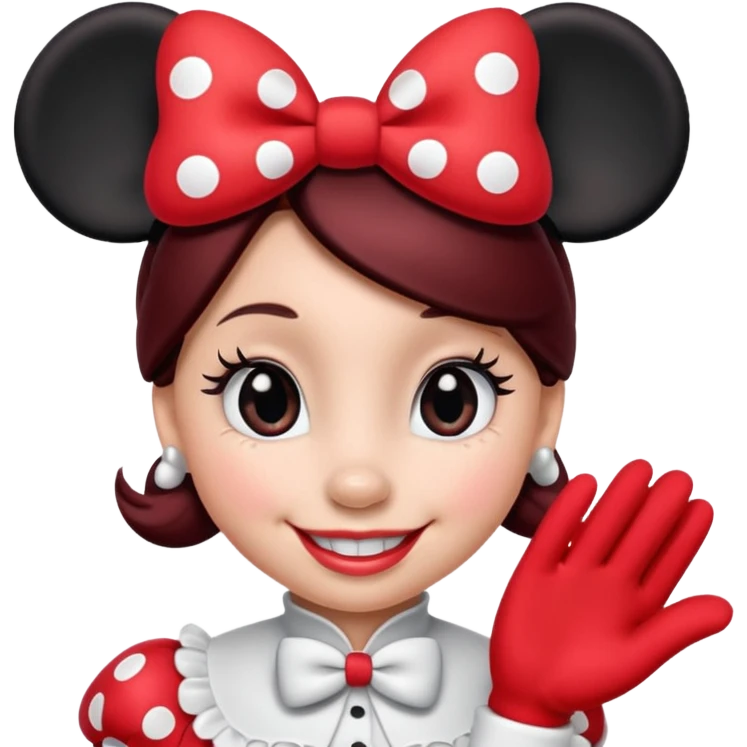 minnie mouse face emoji