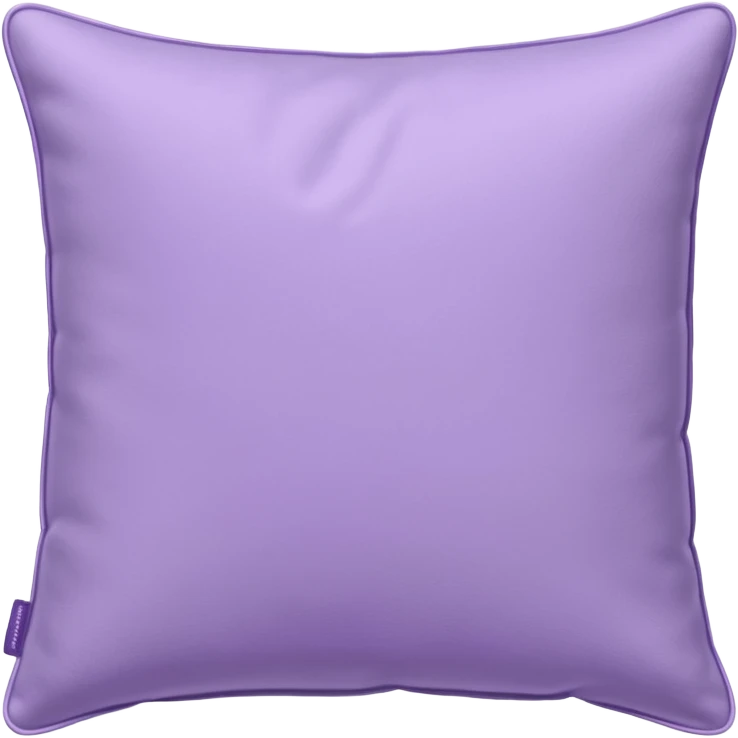 a hyperrealistic lilac-colored soft cushion-pillow, with rough texture and no patterns or no faces emoji