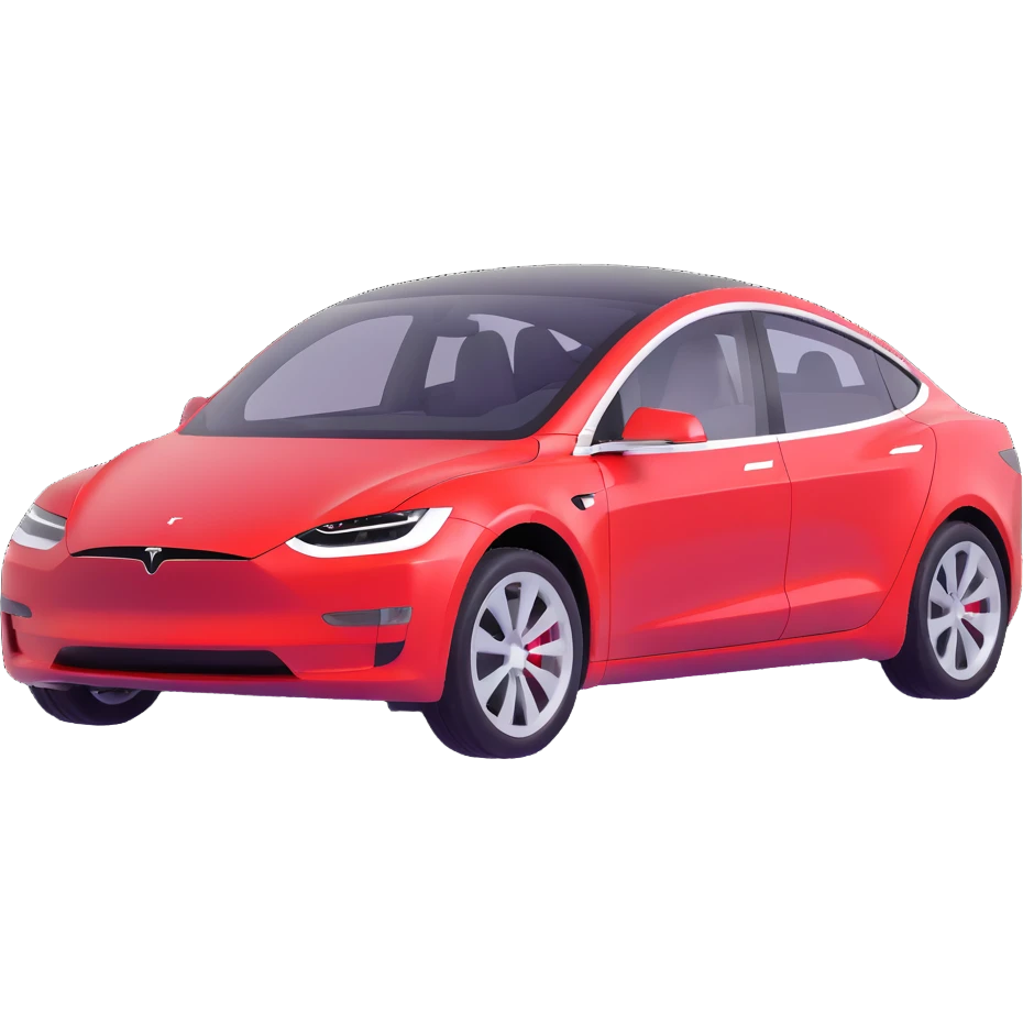 Tesla electric car emoji