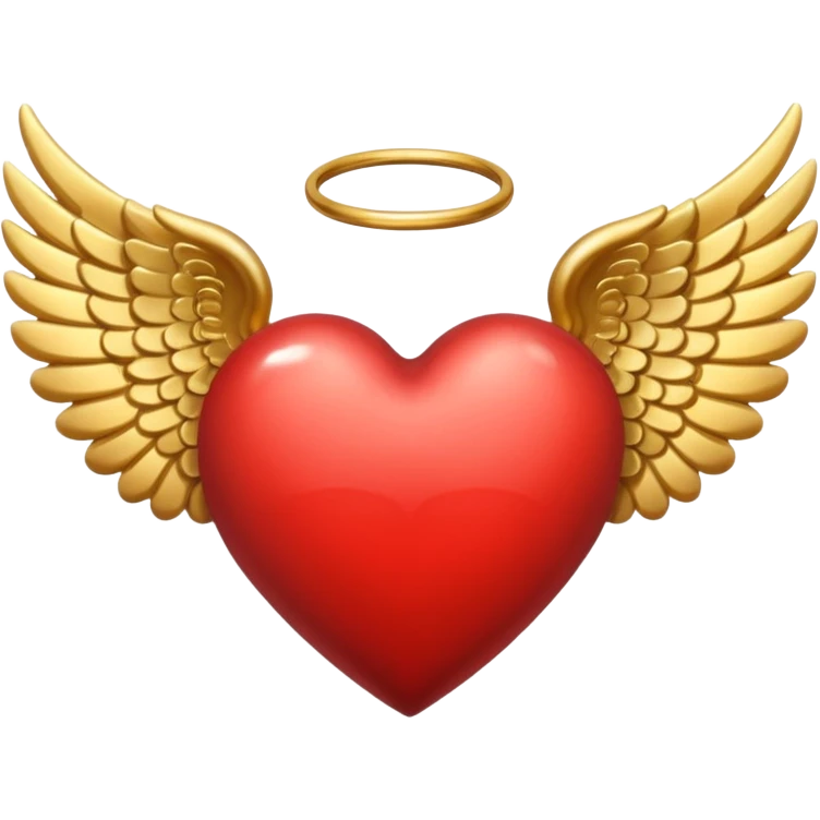 heart with angel wings emoji