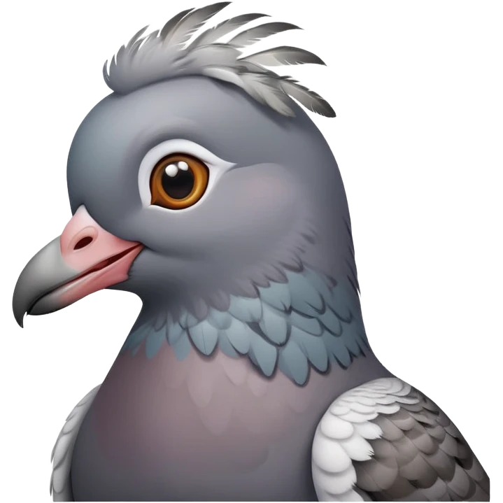 pigeon smiling emoji