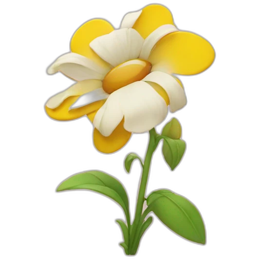 future with a flower emoji