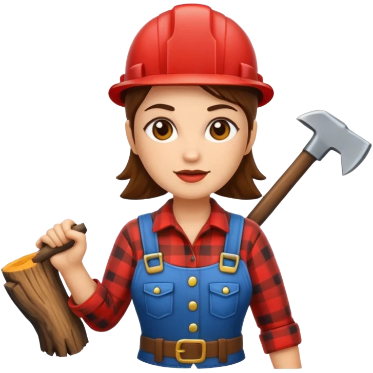 lumberjack woman emoji