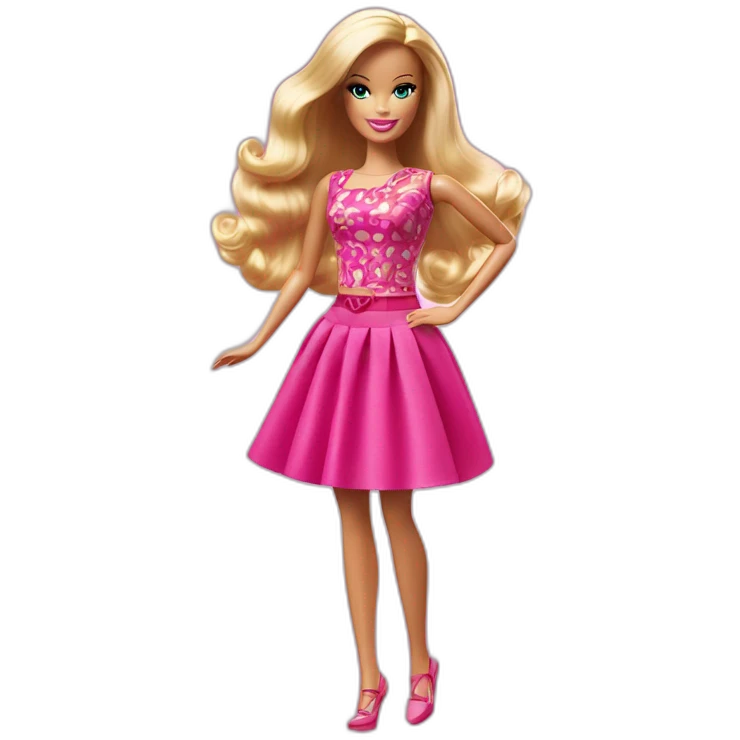 Barbie avec une bouteille de coca cola  emoji