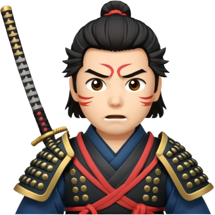 surprised samurai emoji