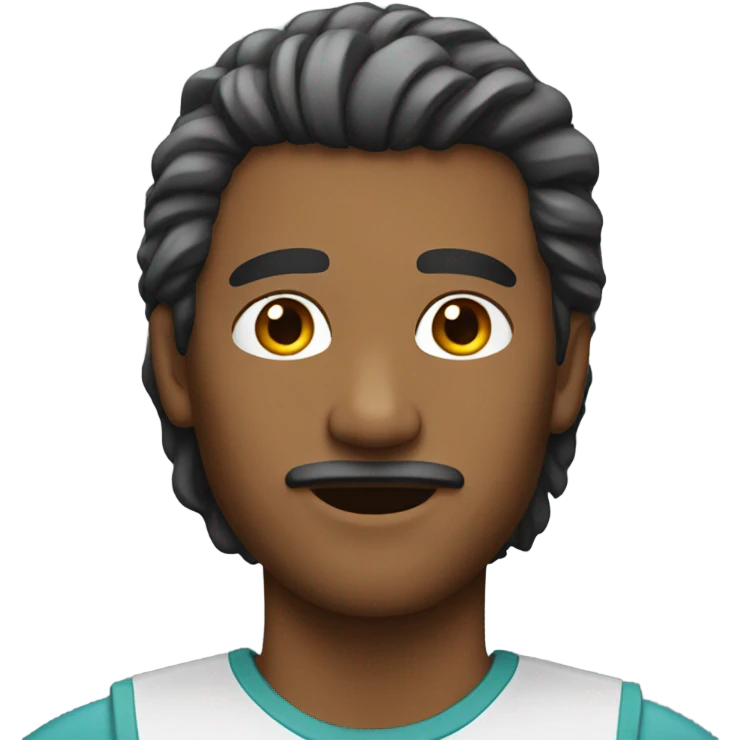 Man with a mullet haircut emoji