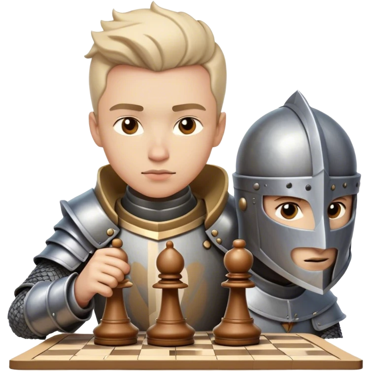 bold chess move with knight emoji