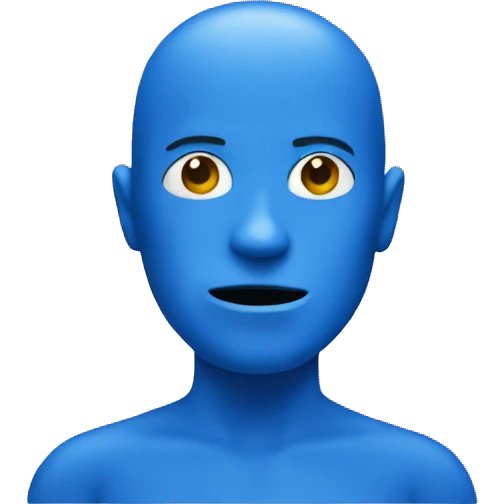 Blue man emoji