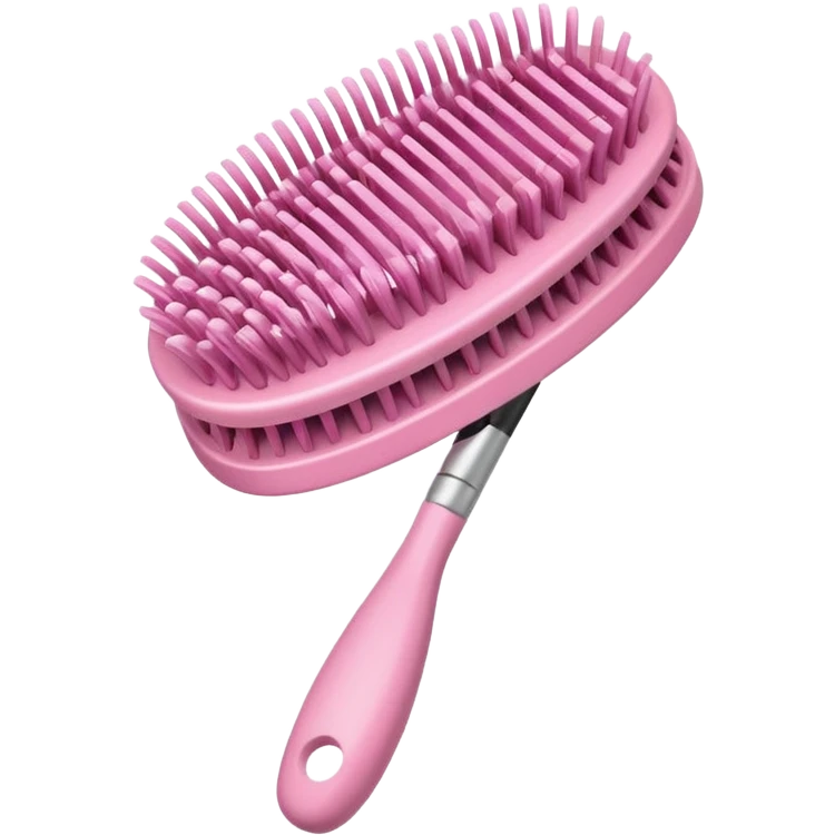 light pink hairbrush apple emoji style variation 2 emoji