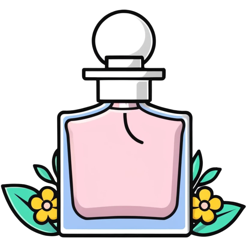 perfume spray with flowers emoji