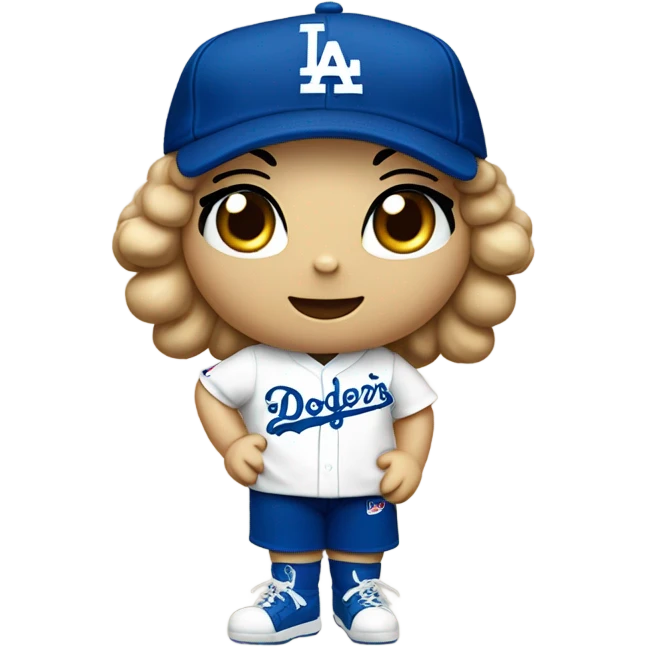 Los Angeles Dodgers hello Kitty emoji