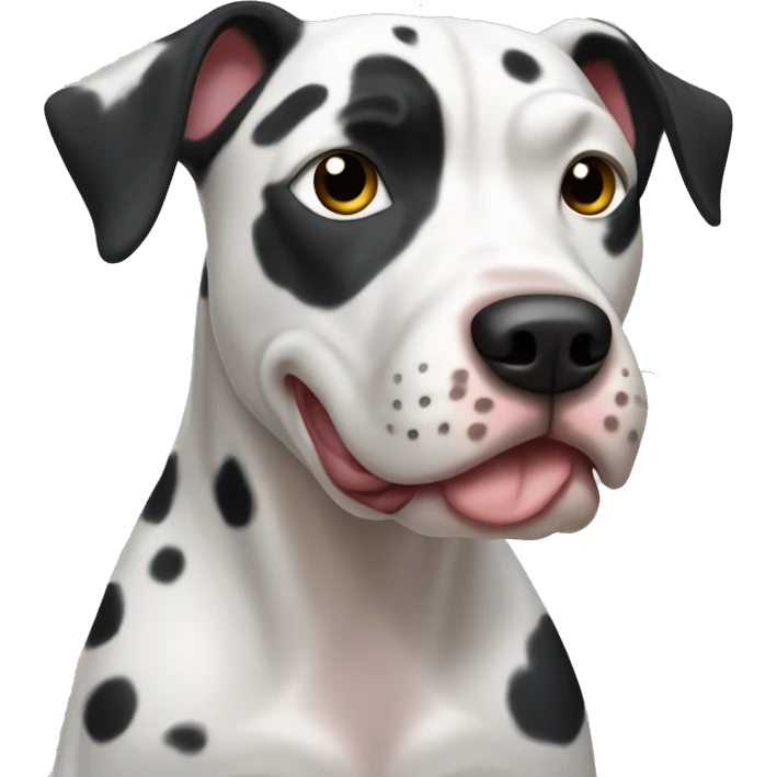 Dalmation pitbull mix  emoji