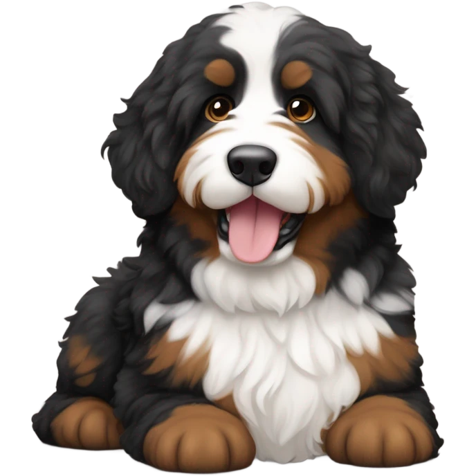 Bernedoodle in Chicago emoji
