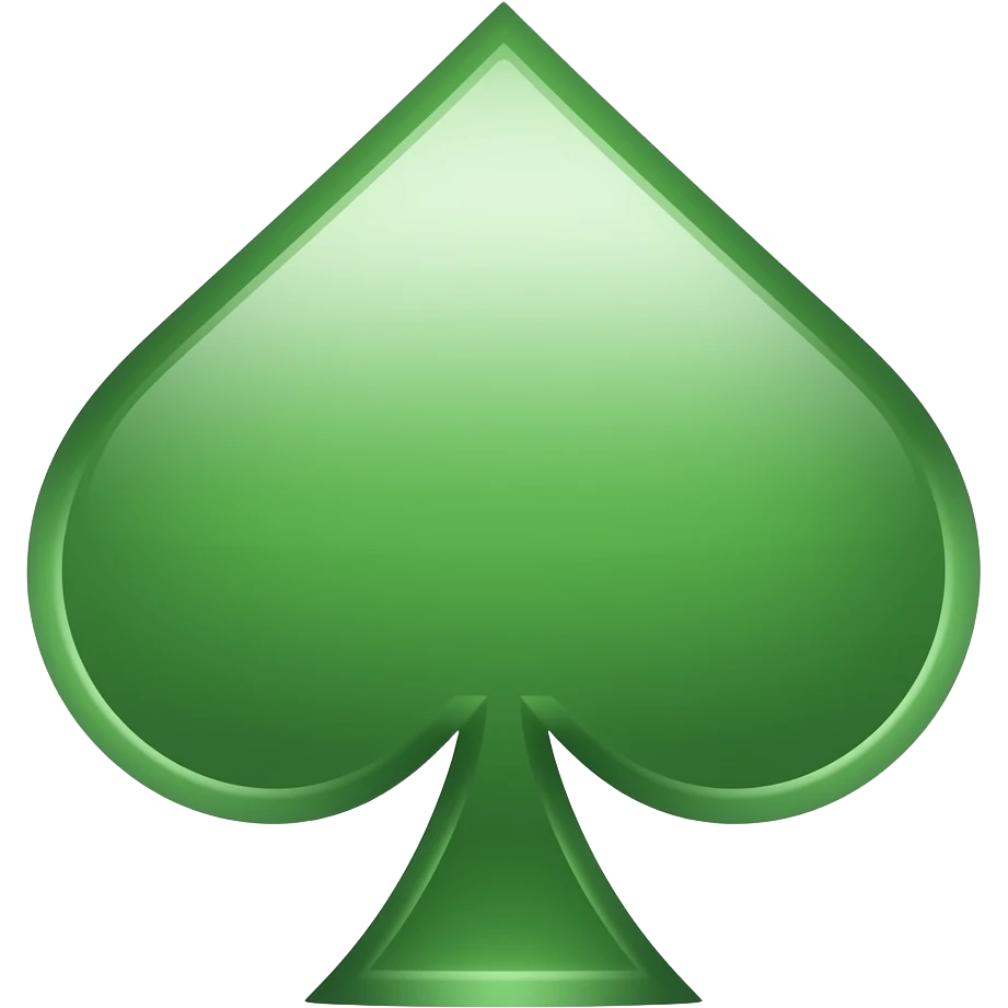 Green diamond as in cards emoji